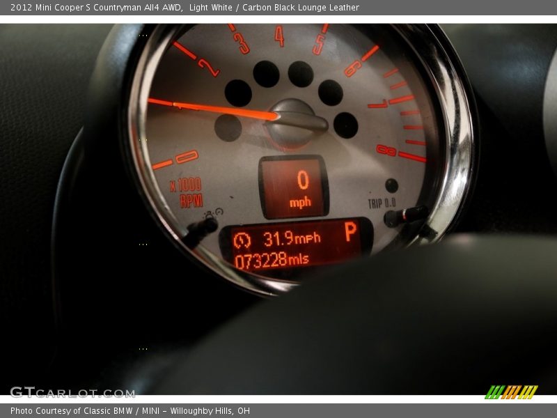 Light White / Carbon Black Lounge Leather 2012 Mini Cooper S Countryman All4 AWD