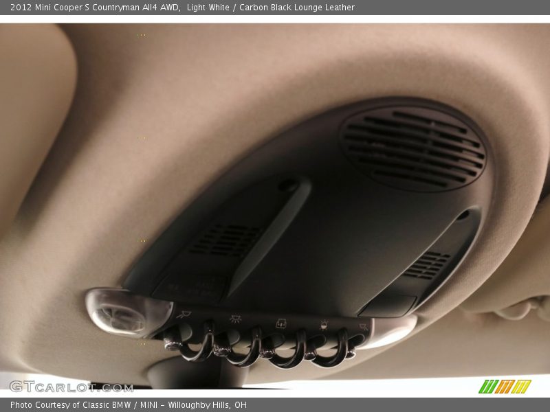 Light White / Carbon Black Lounge Leather 2012 Mini Cooper S Countryman All4 AWD