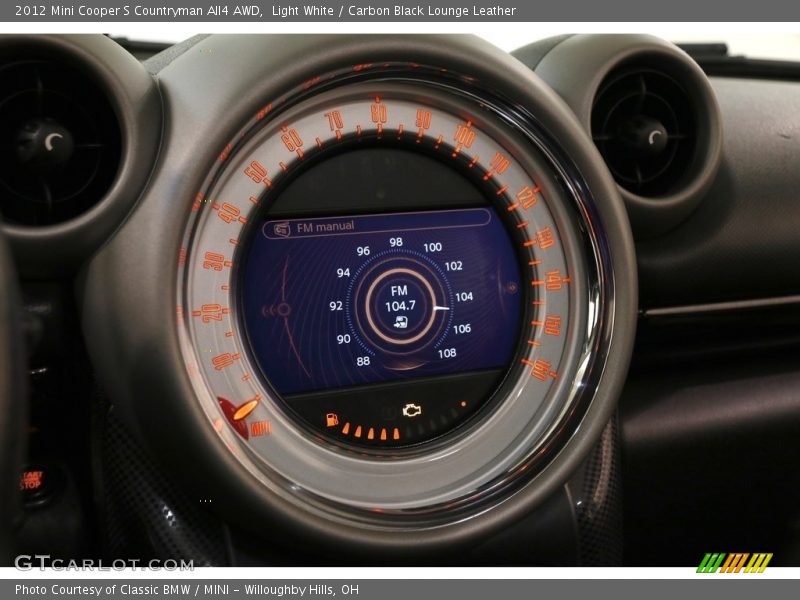 Light White / Carbon Black Lounge Leather 2012 Mini Cooper S Countryman All4 AWD