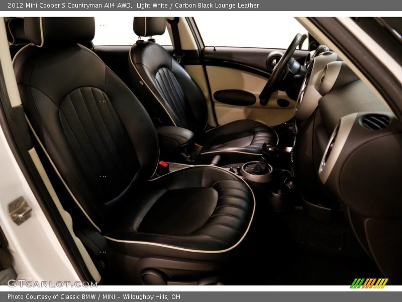 Light White / Carbon Black Lounge Leather 2012 Mini Cooper S Countryman All4 AWD