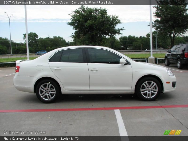 Campanella White / Pure Beige 2007 Volkswagen Jetta Wolfsburg Edition Sedan