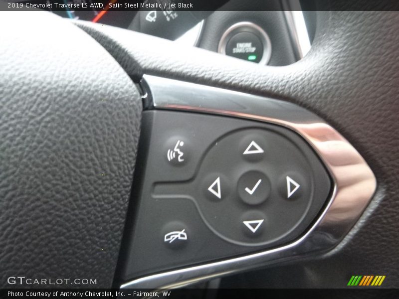Satin Steel Metallic / Jet Black 2019 Chevrolet Traverse LS AWD