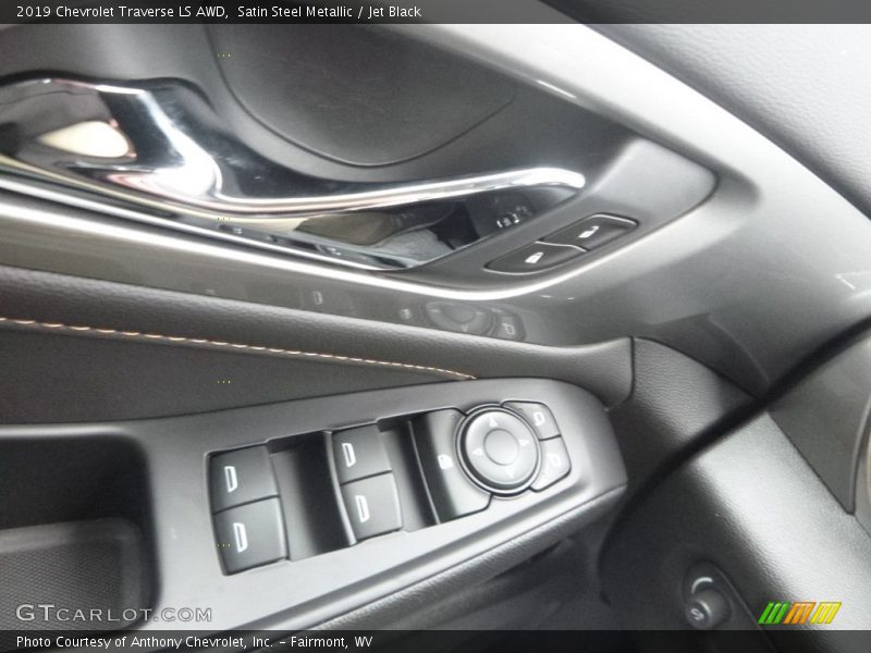 Satin Steel Metallic / Jet Black 2019 Chevrolet Traverse LS AWD