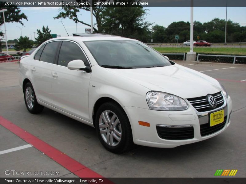 Campanella White / Pure Beige 2007 Volkswagen Jetta Wolfsburg Edition Sedan