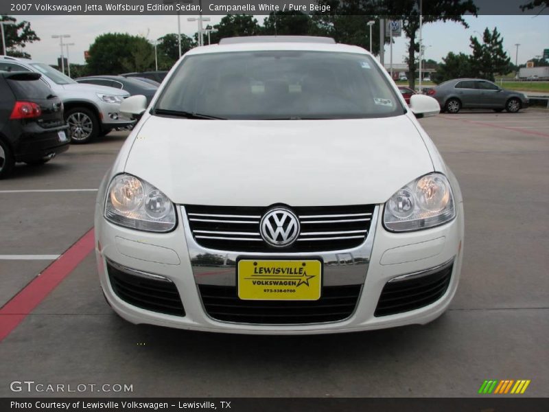 Campanella White / Pure Beige 2007 Volkswagen Jetta Wolfsburg Edition Sedan