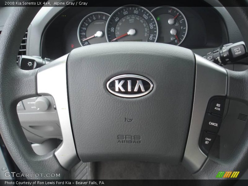 Alpine Gray / Gray 2008 Kia Sorento LX 4x4