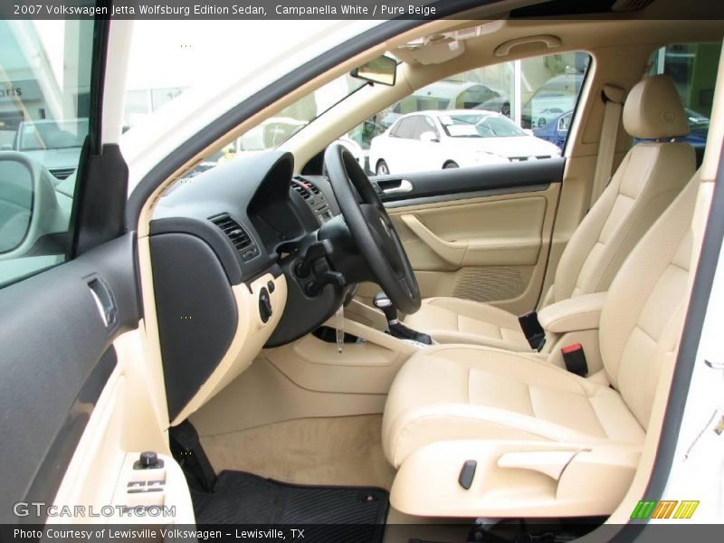 Campanella White / Pure Beige 2007 Volkswagen Jetta Wolfsburg Edition Sedan