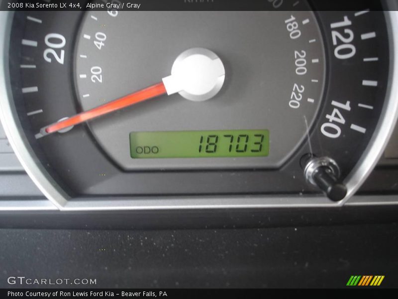 Alpine Gray / Gray 2008 Kia Sorento LX 4x4