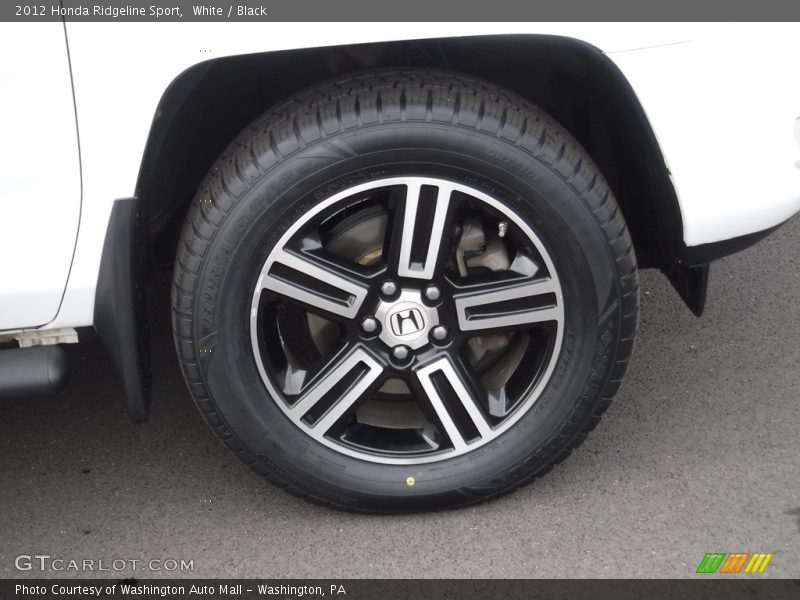 White / Black 2012 Honda Ridgeline Sport