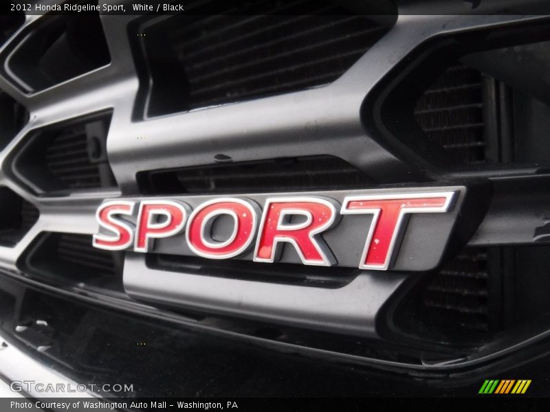 White / Black 2012 Honda Ridgeline Sport