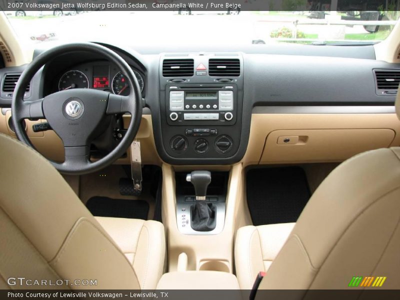 Campanella White / Pure Beige 2007 Volkswagen Jetta Wolfsburg Edition Sedan
