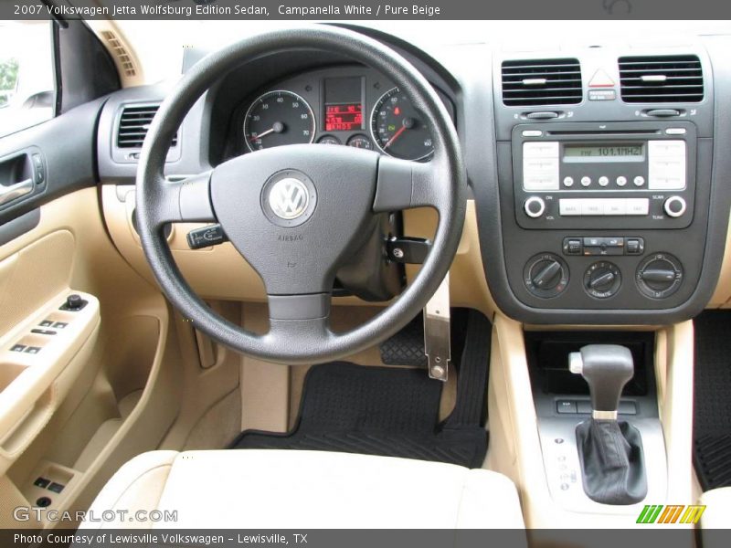 Campanella White / Pure Beige 2007 Volkswagen Jetta Wolfsburg Edition Sedan