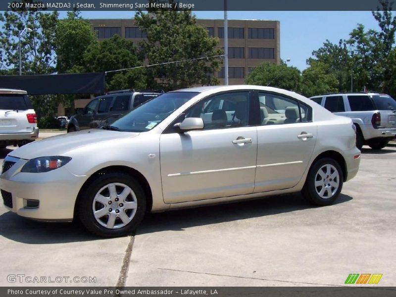 Shimmering Sand Metallic / Beige 2007 Mazda MAZDA3 i Sedan