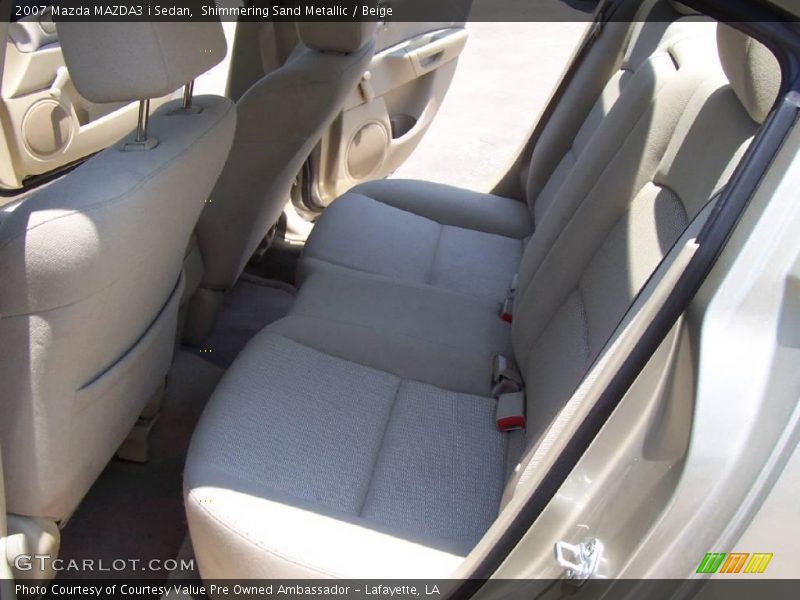 Shimmering Sand Metallic / Beige 2007 Mazda MAZDA3 i Sedan