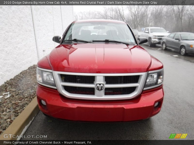 Inferno Red Crystal Pearl / Dark Slate Gray/Medium Slate Gray 2010 Dodge Dakota Big Horn Crew Cab 4x4