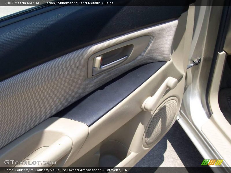 Shimmering Sand Metallic / Beige 2007 Mazda MAZDA3 i Sedan