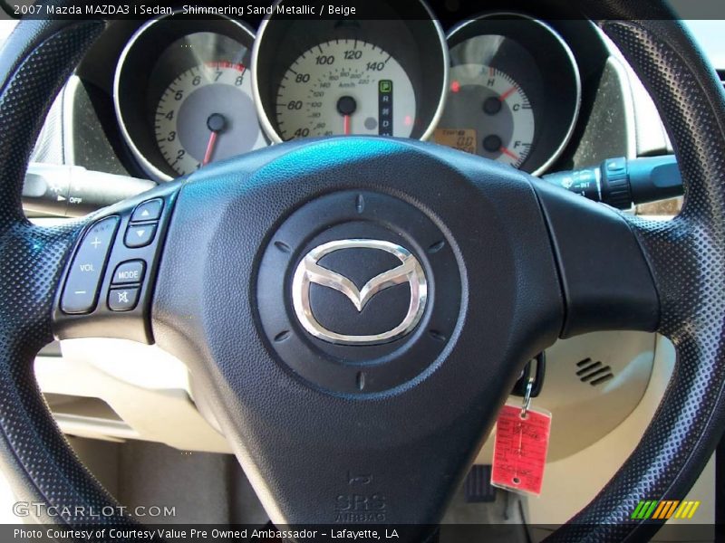 Shimmering Sand Metallic / Beige 2007 Mazda MAZDA3 i Sedan