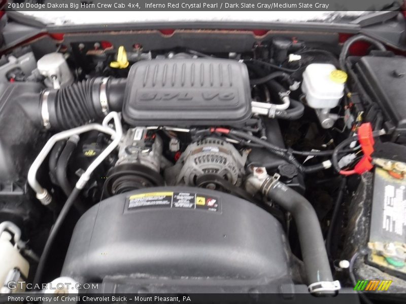 Inferno Red Crystal Pearl / Dark Slate Gray/Medium Slate Gray 2010 Dodge Dakota Big Horn Crew Cab 4x4