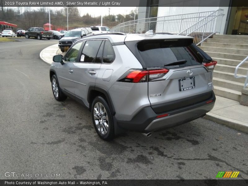 Silver Sky Metallic / Light Gray 2019 Toyota RAV4 Limited AWD