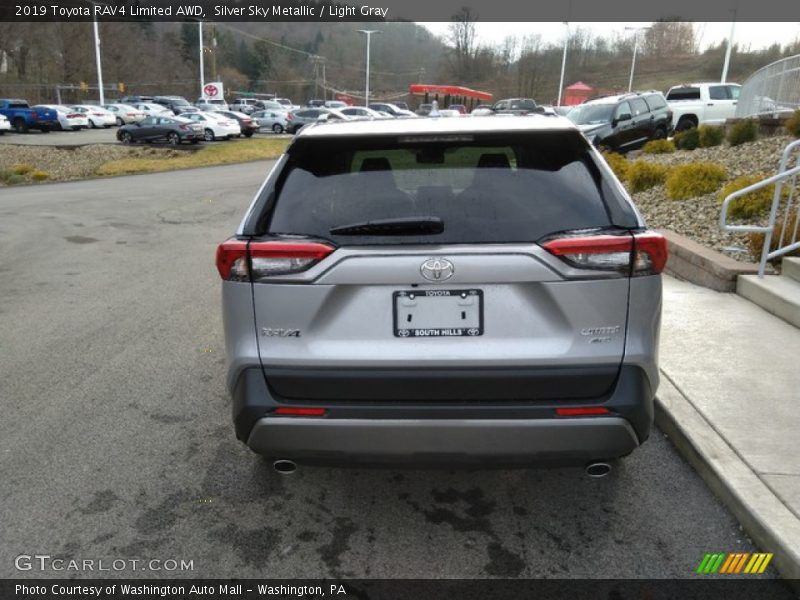 Silver Sky Metallic / Light Gray 2019 Toyota RAV4 Limited AWD