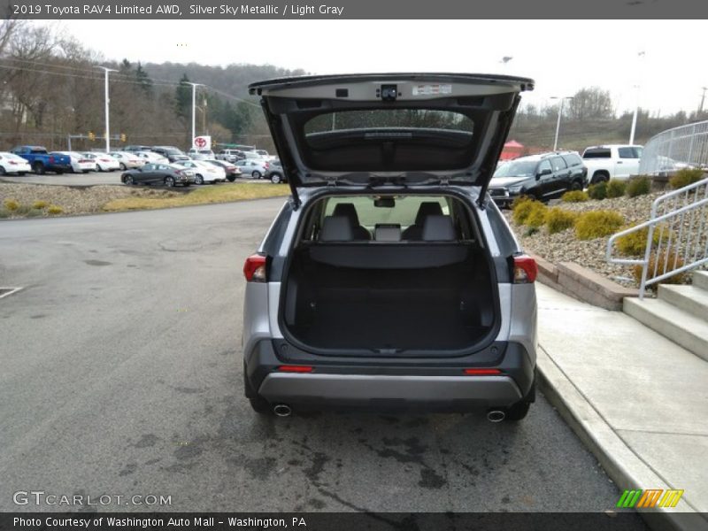 Silver Sky Metallic / Light Gray 2019 Toyota RAV4 Limited AWD