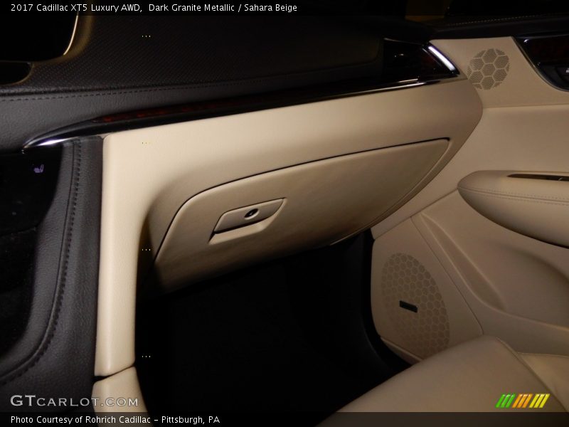 Dark Granite Metallic / Sahara Beige 2017 Cadillac XT5 Luxury AWD