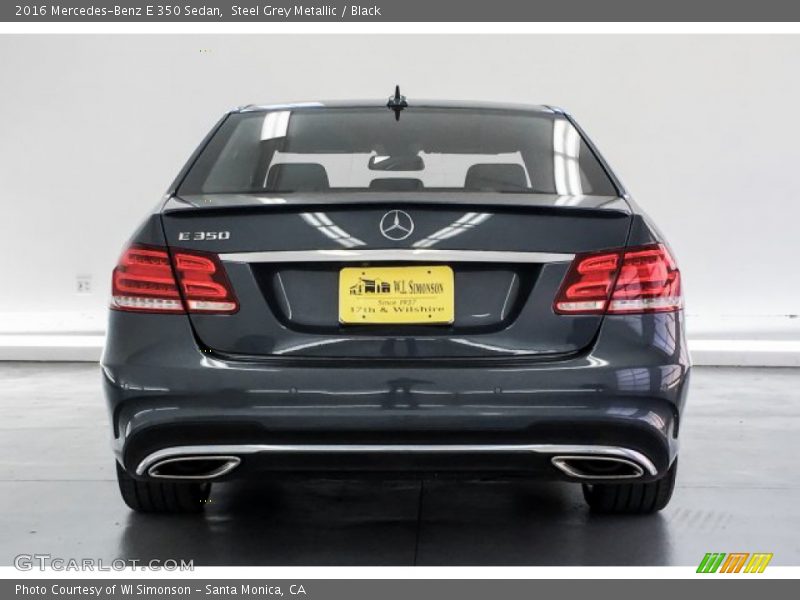 Steel Grey Metallic / Black 2016 Mercedes-Benz E 350 Sedan
