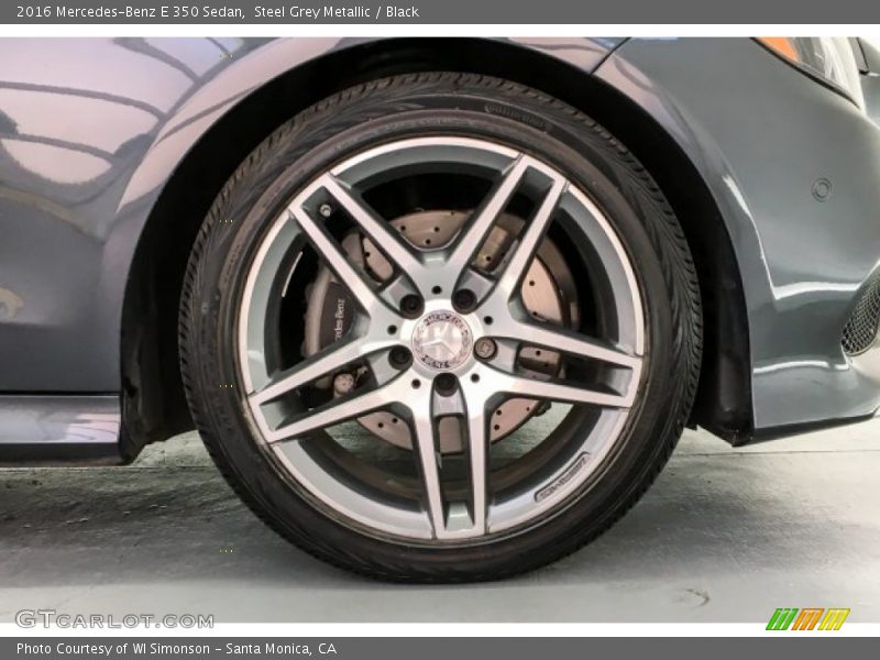 Steel Grey Metallic / Black 2016 Mercedes-Benz E 350 Sedan
