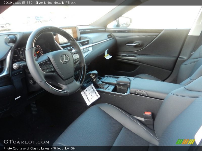 Silver Lining Metallic / Black 2019 Lexus ES 350