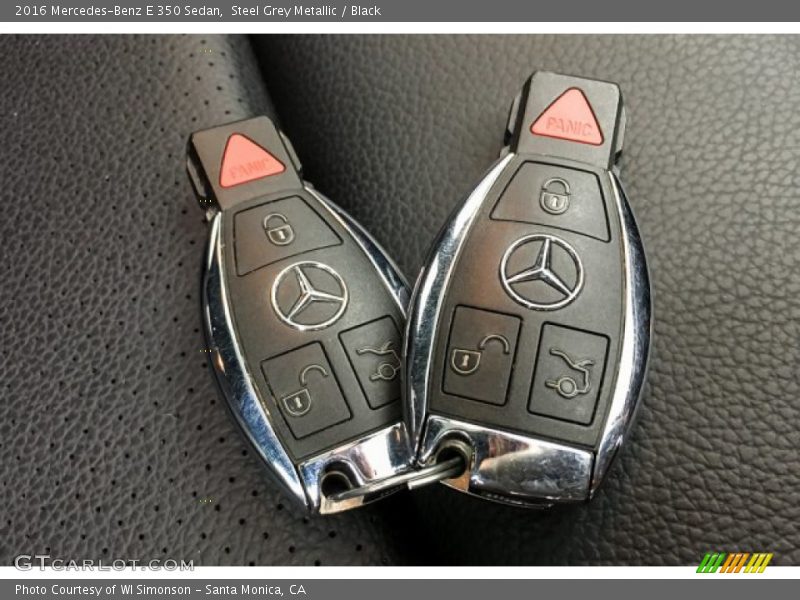 Steel Grey Metallic / Black 2016 Mercedes-Benz E 350 Sedan