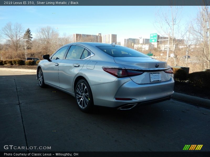 Silver Lining Metallic / Black 2019 Lexus ES 350