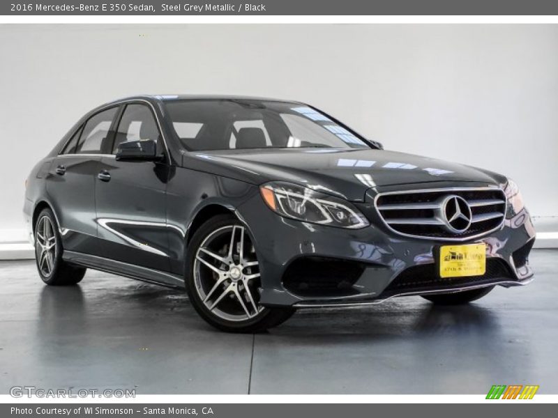 Steel Grey Metallic / Black 2016 Mercedes-Benz E 350 Sedan