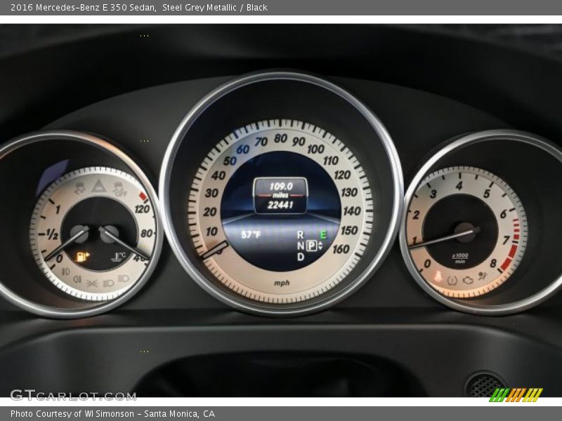 Steel Grey Metallic / Black 2016 Mercedes-Benz E 350 Sedan
