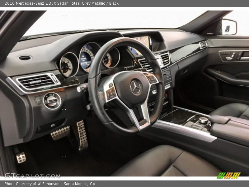 Steel Grey Metallic / Black 2016 Mercedes-Benz E 350 Sedan