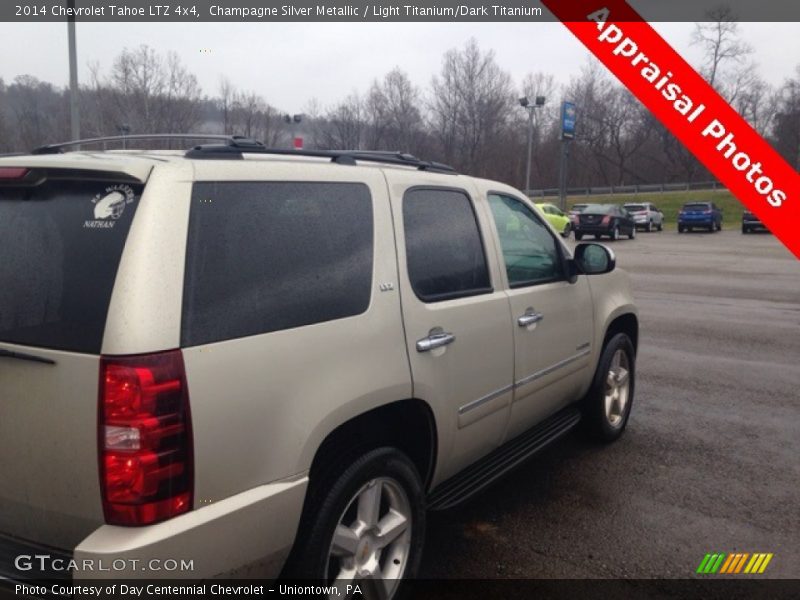 Champagne Silver Metallic / Light Titanium/Dark Titanium 2014 Chevrolet Tahoe LTZ 4x4