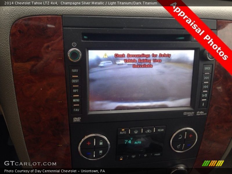 Champagne Silver Metallic / Light Titanium/Dark Titanium 2014 Chevrolet Tahoe LTZ 4x4