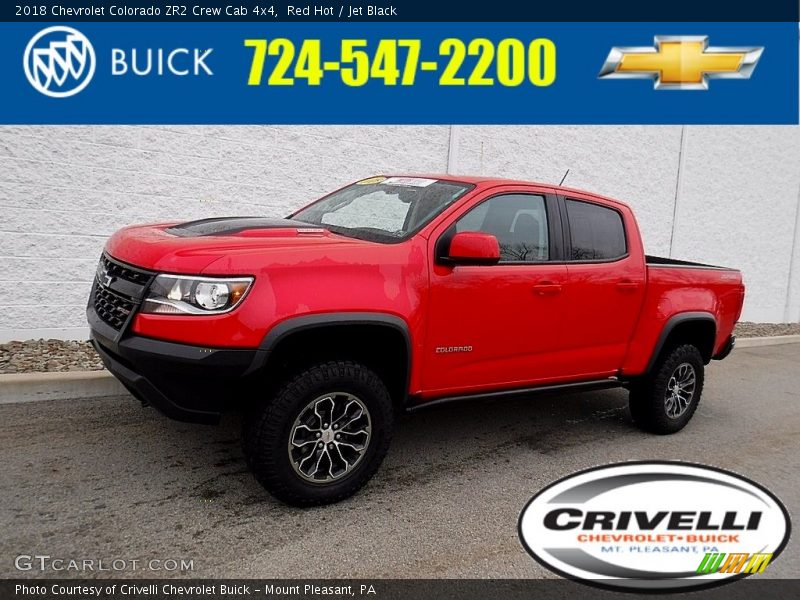 Red Hot / Jet Black 2018 Chevrolet Colorado ZR2 Crew Cab 4x4