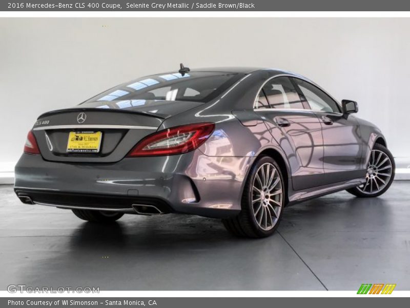 Selenite Grey Metallic / Saddle Brown/Black 2016 Mercedes-Benz CLS 400 Coupe