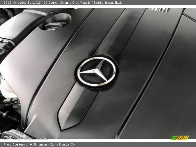 Selenite Grey Metallic / Saddle Brown/Black 2016 Mercedes-Benz CLS 400 Coupe