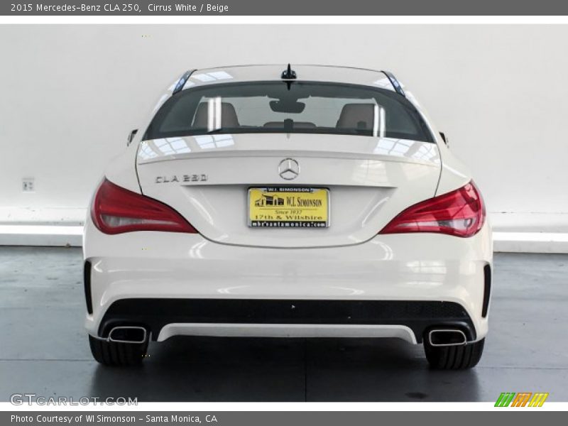 Cirrus White / Beige 2015 Mercedes-Benz CLA 250