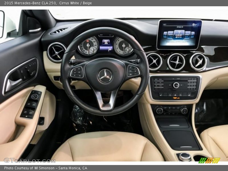 Cirrus White / Beige 2015 Mercedes-Benz CLA 250