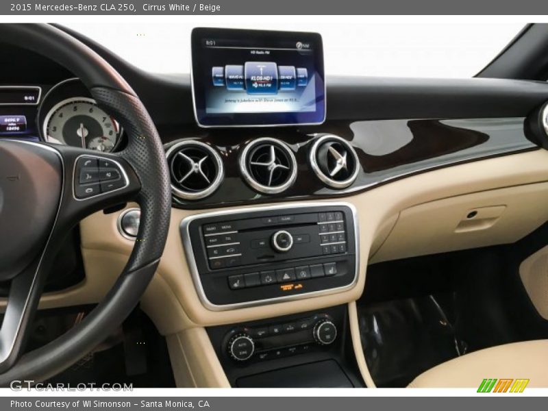 Cirrus White / Beige 2015 Mercedes-Benz CLA 250