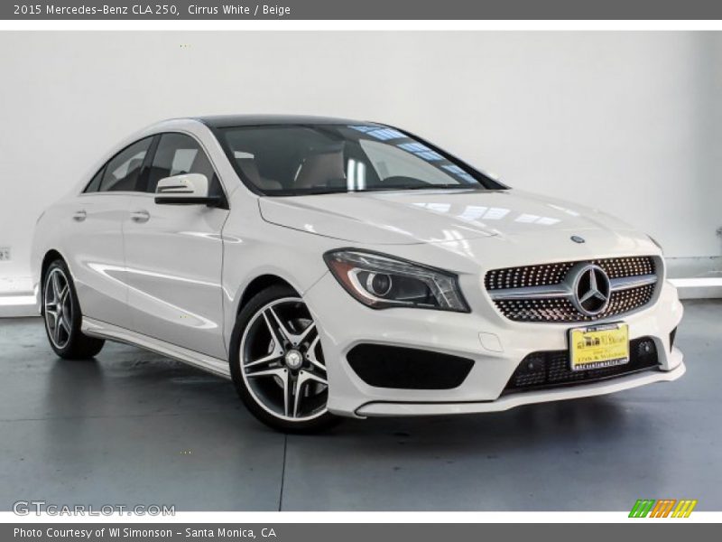 Cirrus White / Beige 2015 Mercedes-Benz CLA 250