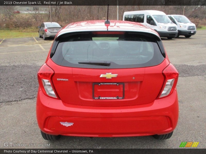 Red Hot / Jet Black 2019 Chevrolet Spark LS