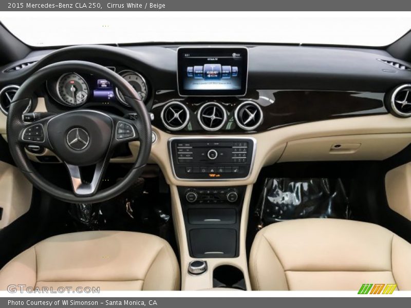 Cirrus White / Beige 2015 Mercedes-Benz CLA 250