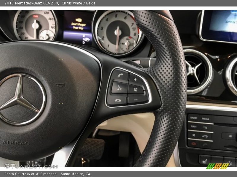 Cirrus White / Beige 2015 Mercedes-Benz CLA 250