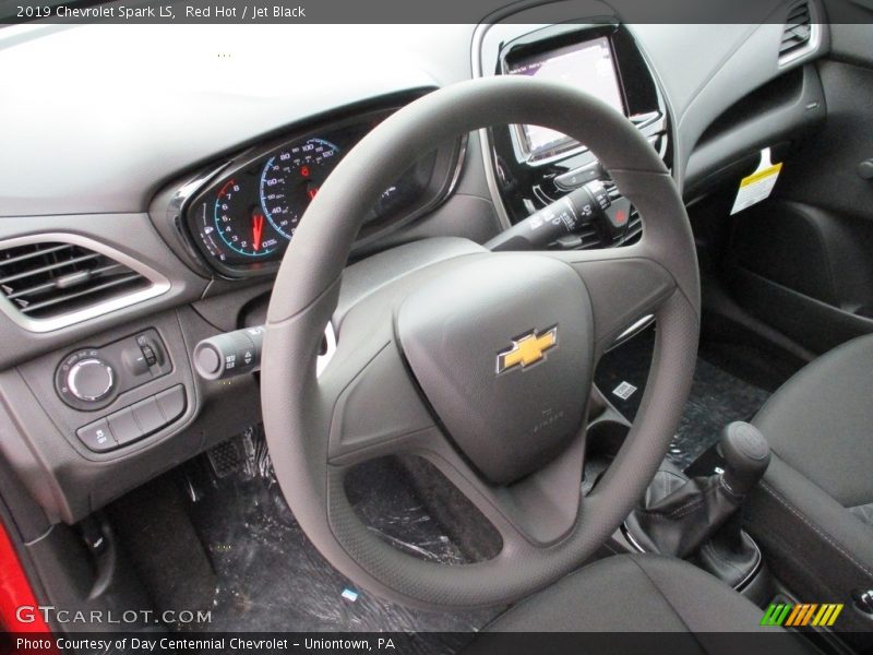 Red Hot / Jet Black 2019 Chevrolet Spark LS