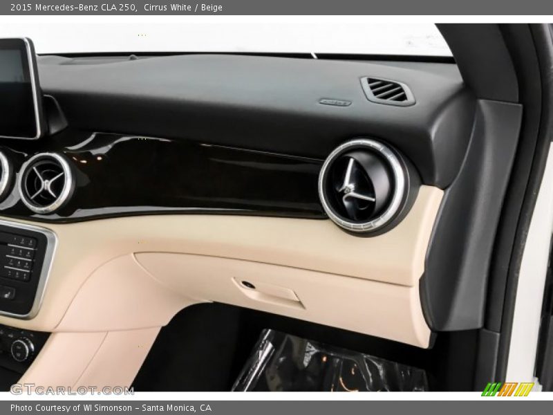 Cirrus White / Beige 2015 Mercedes-Benz CLA 250