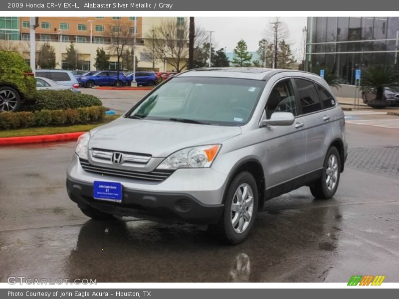 Alabaster Silver Metallic / Gray 2009 Honda CR-V EX-L