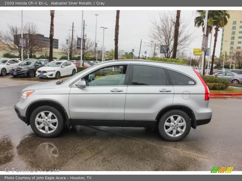 Alabaster Silver Metallic / Gray 2009 Honda CR-V EX-L